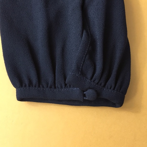 J Crew Black Drapy Faux Wrap Top Peplum Blouse - Picture 13 of 14